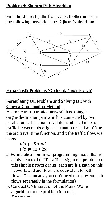 Solved Path Algorithm Find the shortest paths from A to all | Chegg.com