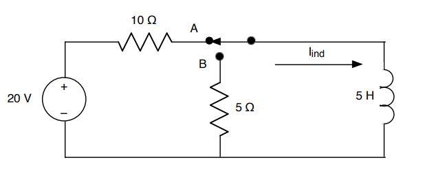 Solved Part A: The switch in the circuit shown has been in | Chegg.com