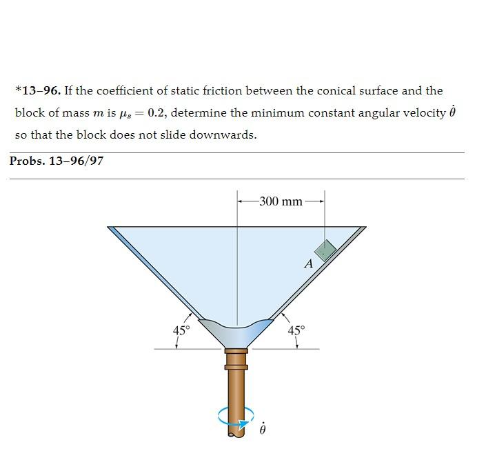  solved 13 96 if the coefficient of static friction be