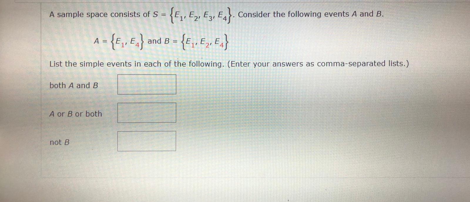 Solved A sample space consists of S = Consider the following | Chegg.com