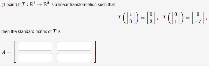 Solved Let T be the linear transformation defined by T(21, | Chegg.com