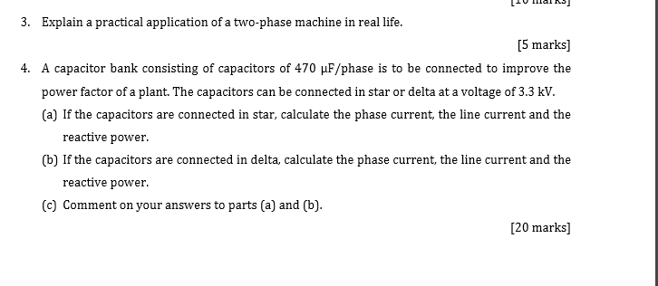 Solved 3. Explain a practical application of a two-phase | Chegg.com