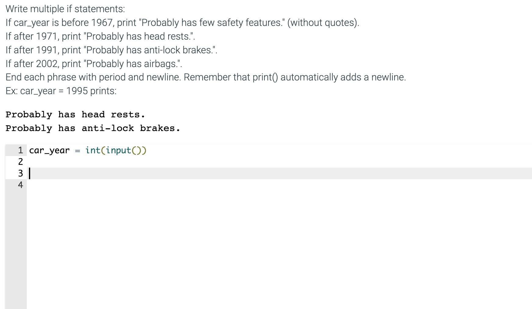 solved-write-multiple-if-statements-if-car-year-is-before-chegg