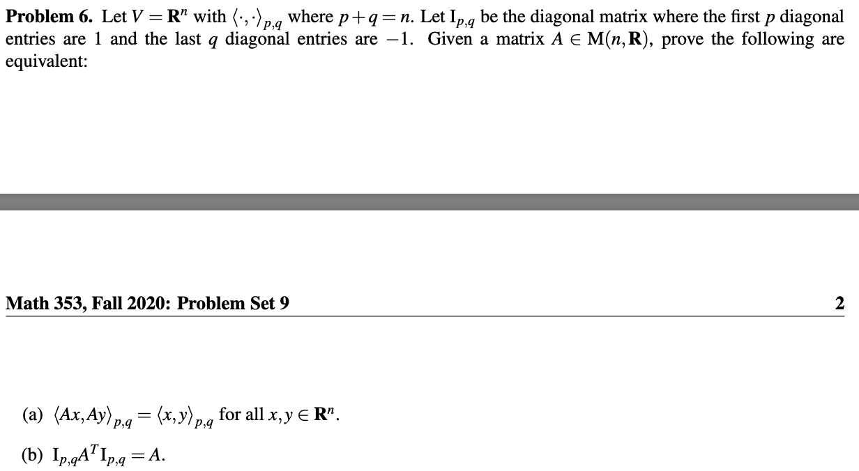 Problem 6 Let V R With P G Where P Q N Let Chegg Com