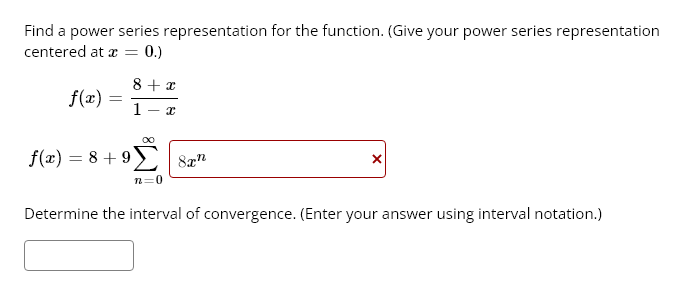Solved Find a power series representation for the function. | Chegg.com
