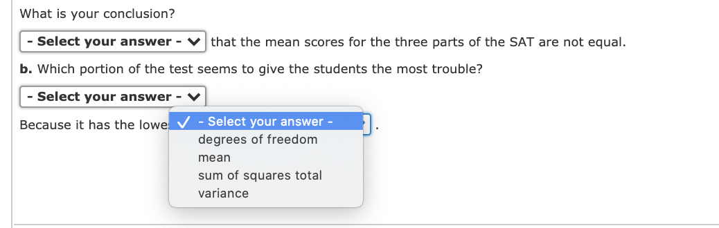 Solved The Scholastic Aptitude Test (SAT) contains three | Chegg.com