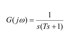 Solved G(jω)=s(ts+1)1 