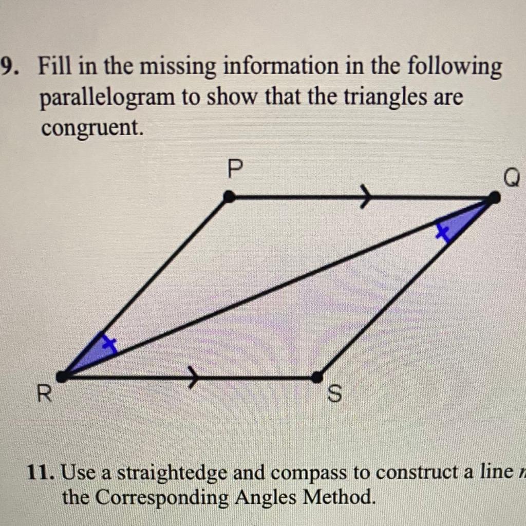 Solved Fill in the missing information in the following