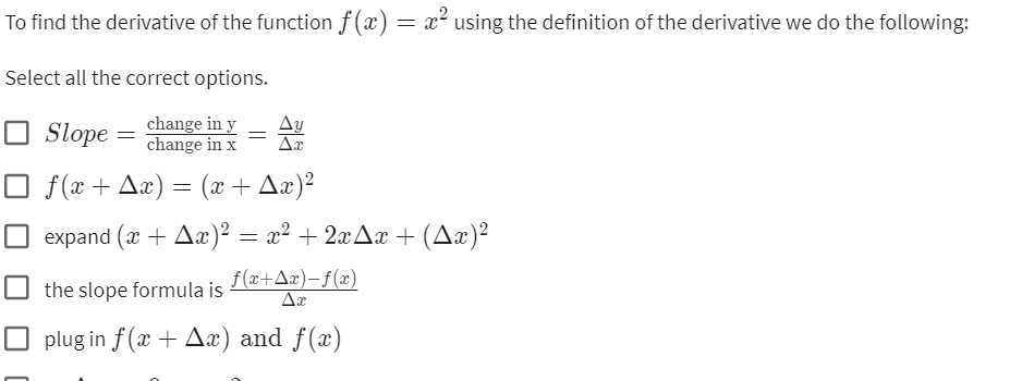 how to find the derivative of x^x^2