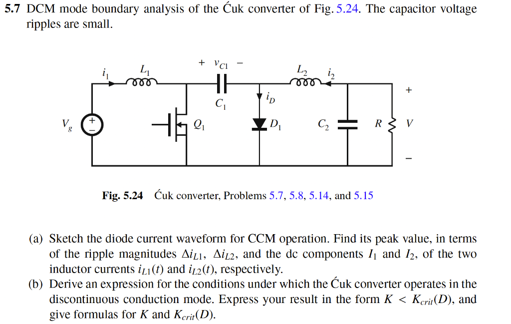 Solved Problem 5.7 - Fundamentals of Power Electronics, 3rd