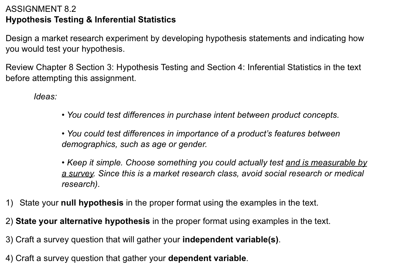 Solved Assignment 8 2 Hypothesis Testing Inferential St Chegg Com