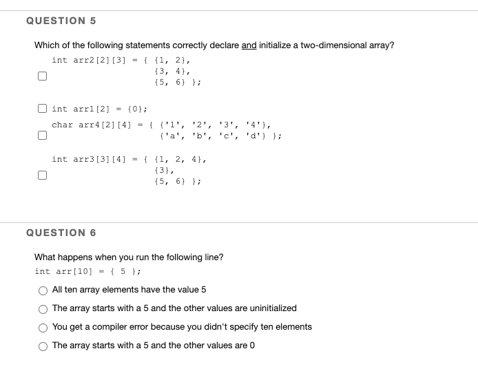 Solved In C programming. Questions are easy but might be | Chegg.com