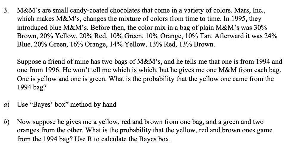 Is the color mixture in a bag of M&M's random or precise? - Quora