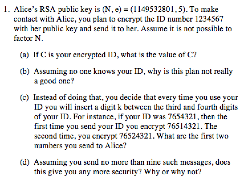 Solved RSA Question. I am not sure if this is too easy so I