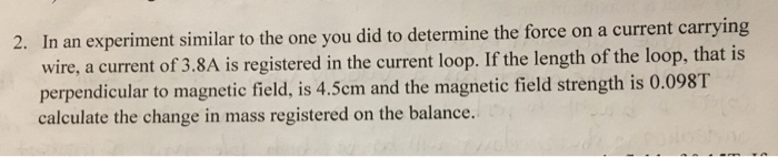 Solved experiment similar to the one you did to determine | Chegg.com