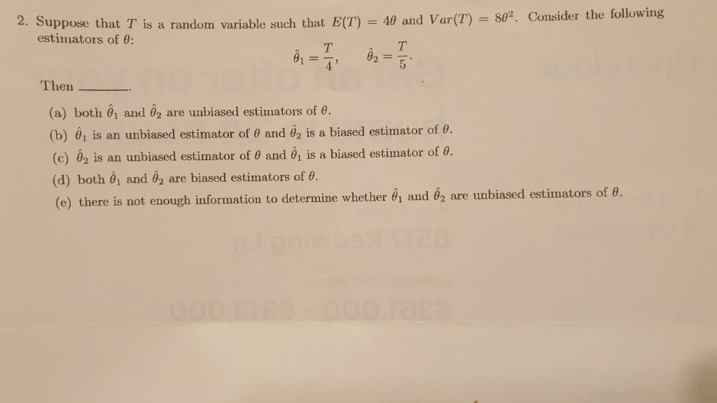 Solved 40 And Var T 802 Consider The Following 2 S Chegg Com