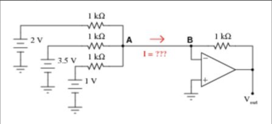 Solved Determine Current From A To B, Then Output Voltage | Chegg.com