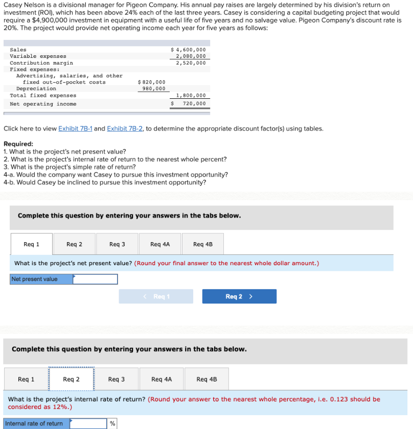 Solved Casey Nelson is a divisional manager for Pigeon