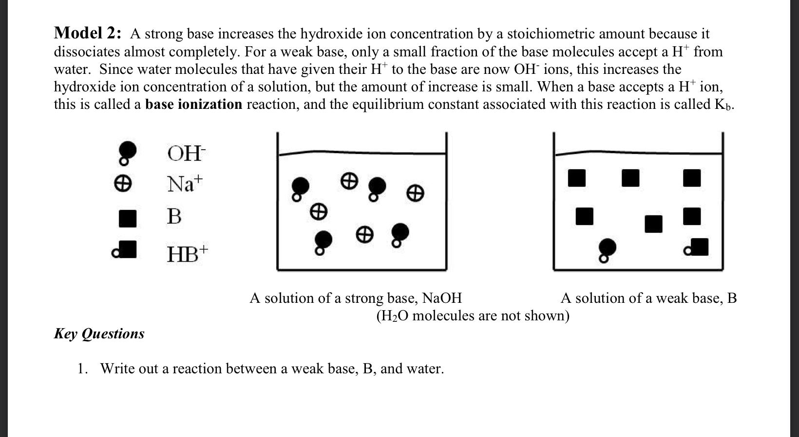 Solved Many chemical reactions involve acids and bases. For