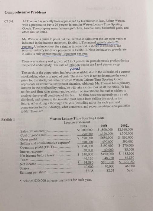 Solved Comprehensive Problems Al Thomas has recently been