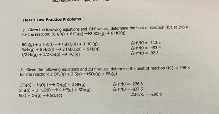 solved-hess-s-law-practice-problems-2-given-the-following-chegg