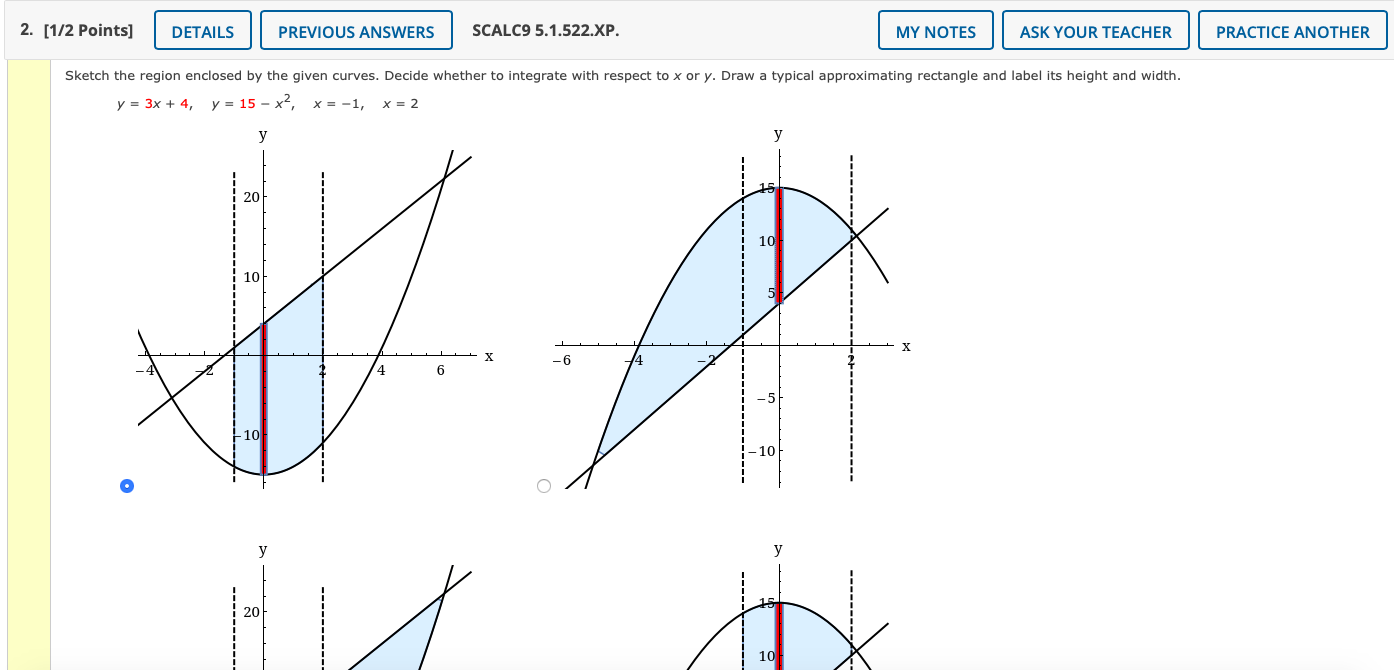 Solved 2. [1/2 Points] DETAILS PREVIOUS ANSWERS SCALC9 | Chegg.com