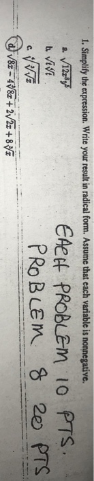 Solved square root 8x minus multiplied by cubed root 8x plus | Chegg.com