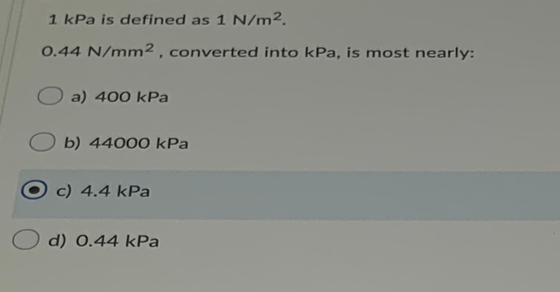 N/m2 to N/mm2 