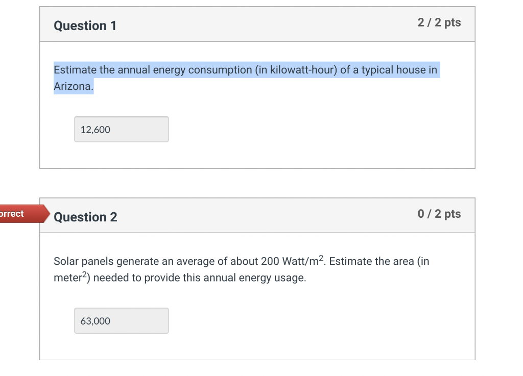 Solved Estimate The Annual Energy Consumption (in | Chegg.com