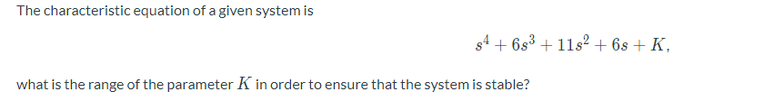 Solved The characteristic equation of a given system is $4 | Chegg.com
