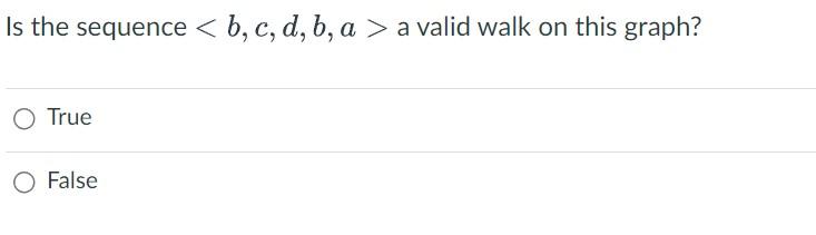 Solved The following five questions are about walks on this | Chegg.com