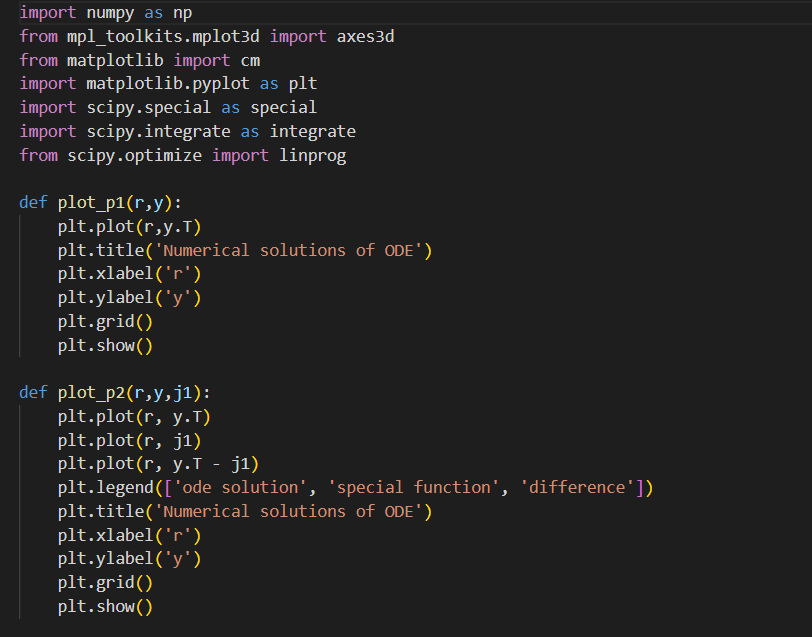 3) (More on special functions and scipy.