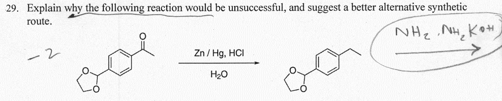 Solved Explain why the following reaction would be | Chegg.com