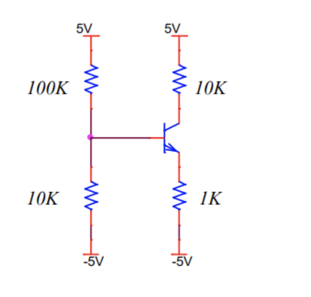 Solved For The Circuit Below Calculate VB , VC, And VE, | Chegg.com