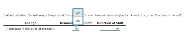 Solved increase N/A Indicate whether the following change | Chegg.com