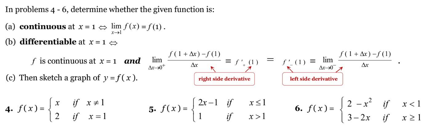 Solved In problems 4−6, determine whether the given function | Chegg.com