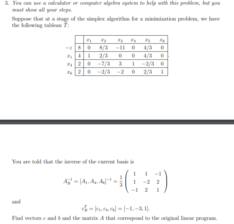 Fake Algebra Assignment Computer Solved 3. You can use a calculator or computer algebra | Chegg.com
