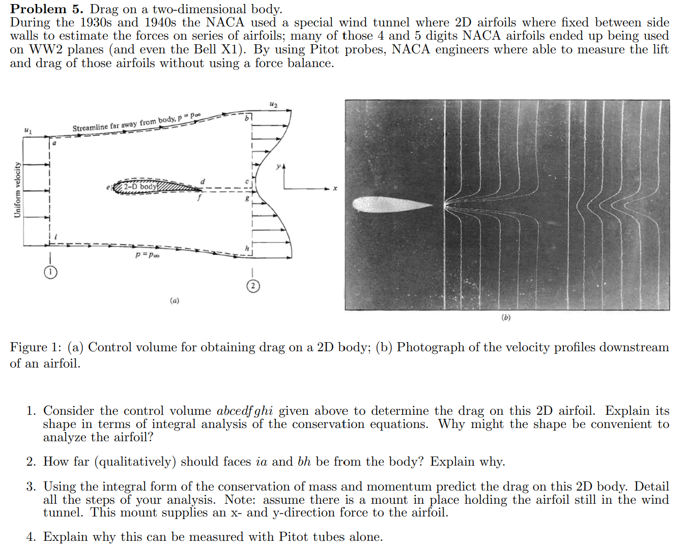 Solved Problem 5. Drag on a two-dimensional body. During the | Chegg.com