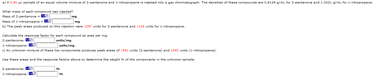 Solved A A 0 90 Pl Sample Of An Equal Volume Mixture Of