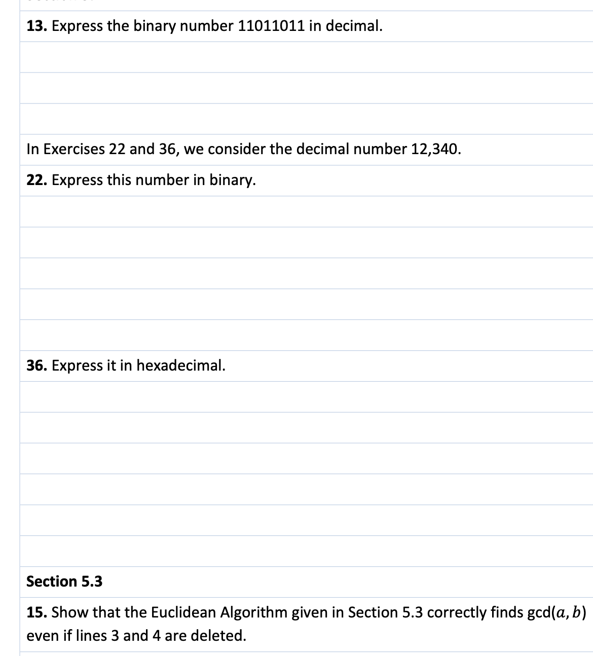 Solved 13. Express the binary number 11011011 in decimal. In | Chegg.com