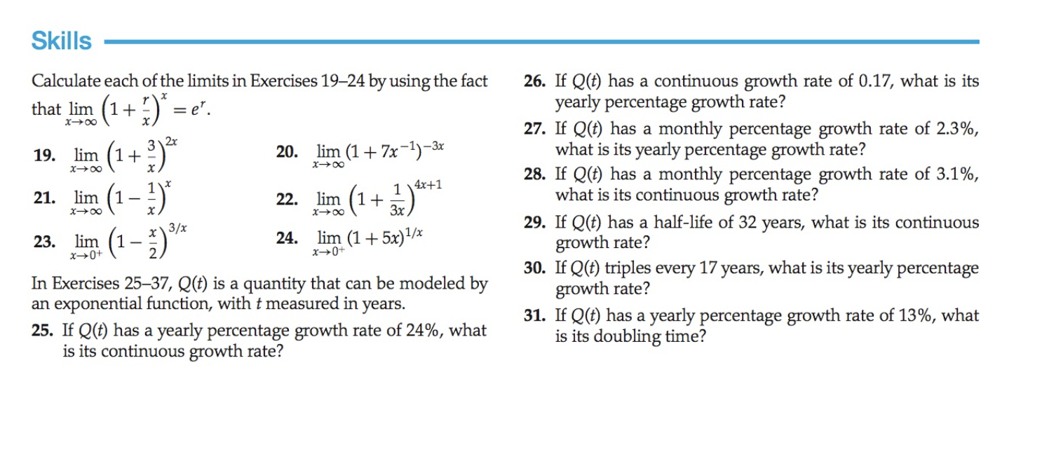 Solved Calculate Each Of The Limits In Exercises 19-24 By | Chegg.com