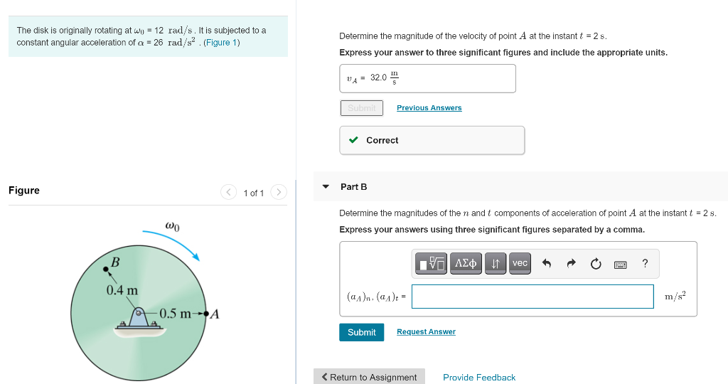 Solved The disk is originally rotating at wo = 12 rad/s. It | Chegg.com