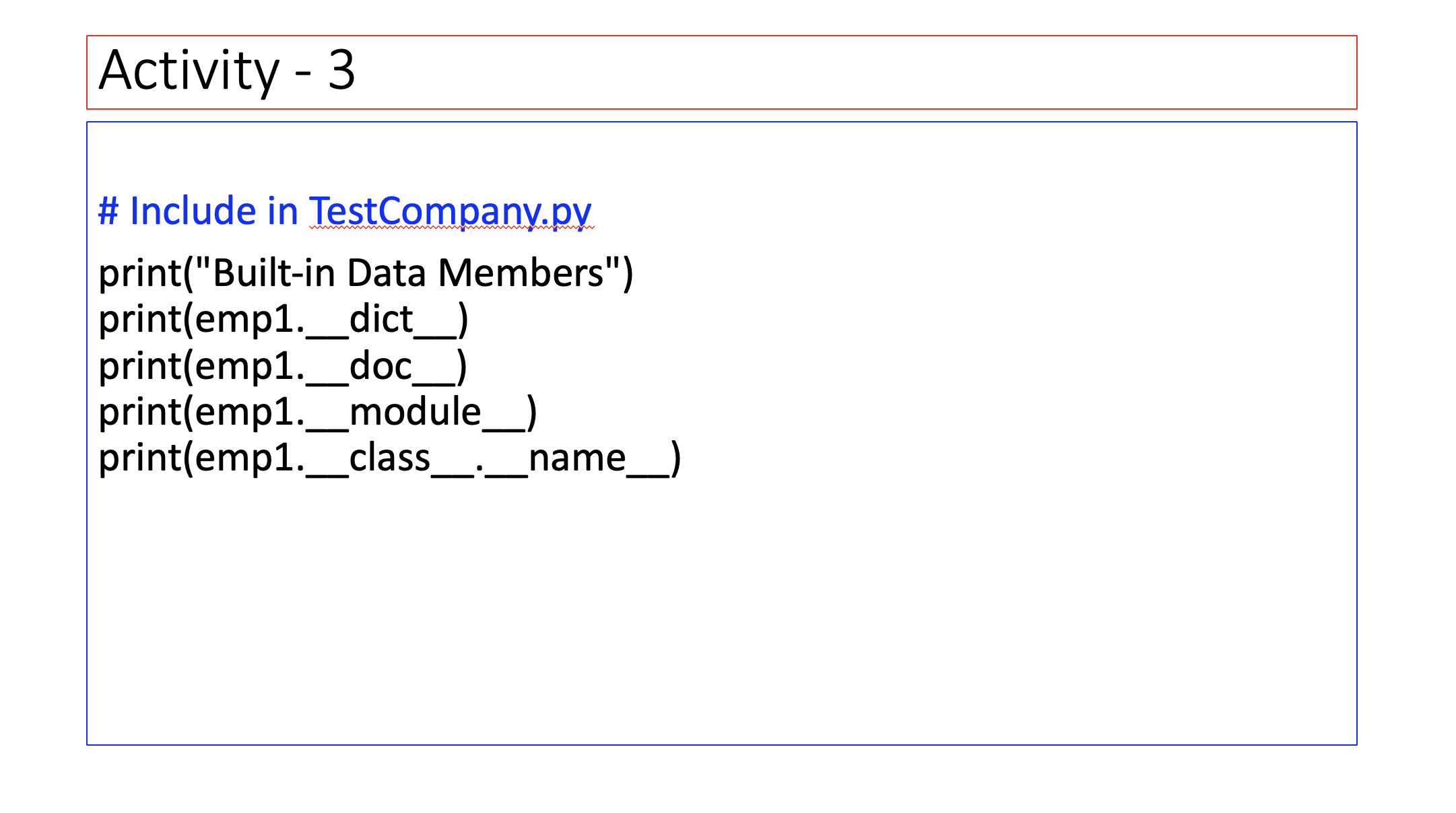 Solved write a pythone code to Define all the classes and | Chegg.com image.
