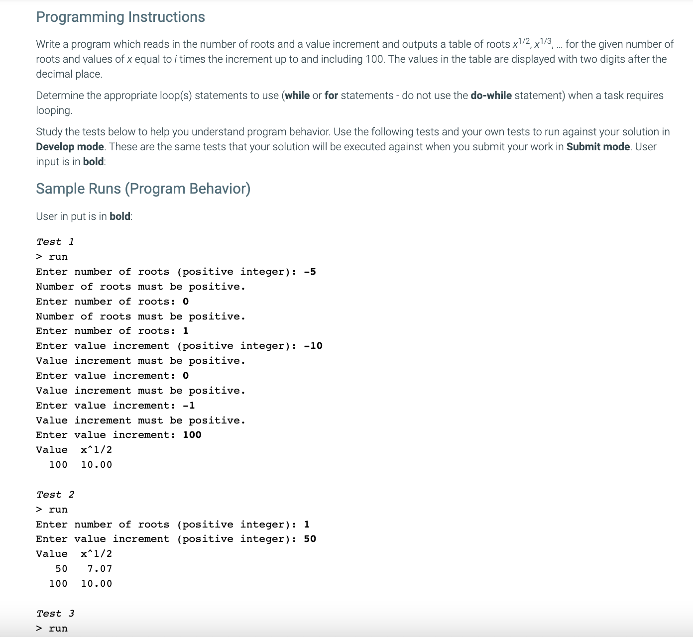 Solved Programming Instructions Write A Program Which Reads | Chegg.com