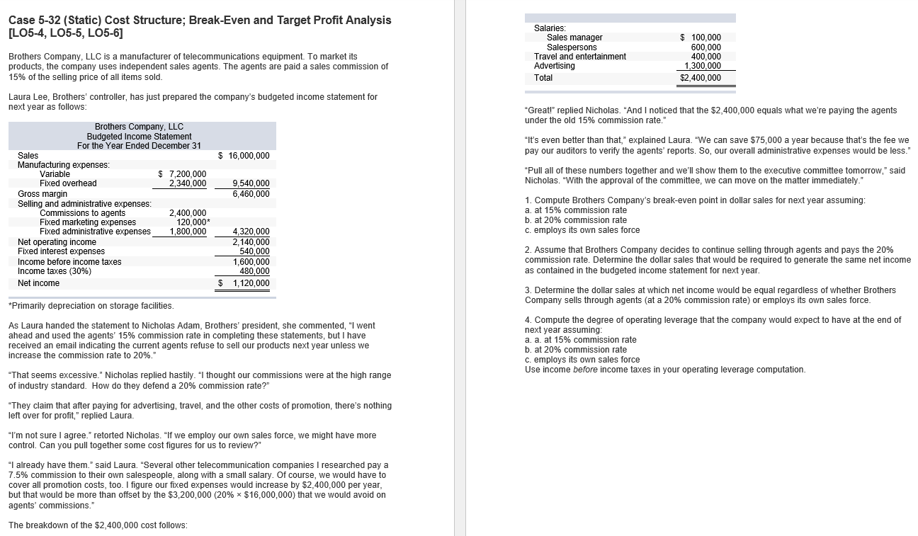 chapter 5 case study calculated risks