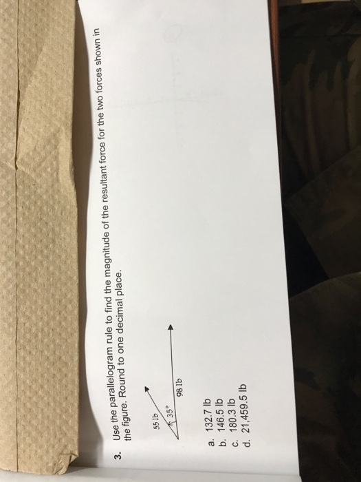 Solved Use the parallelogram rule to find the magnitude of | Chegg.com