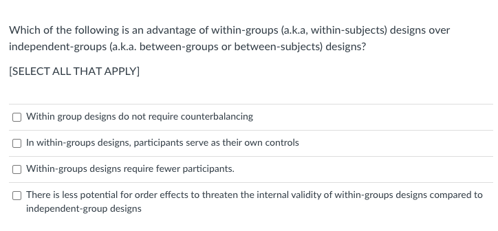Solved Which of the following is an advantage of | Chegg.com