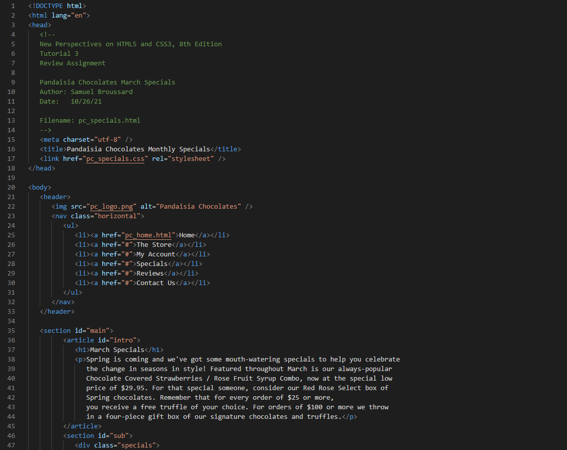 Solved Need some help with getting the css code syylesheet | Chegg.com