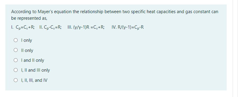 Solved According To Mayer S Equation The Relationship Bet Chegg Com