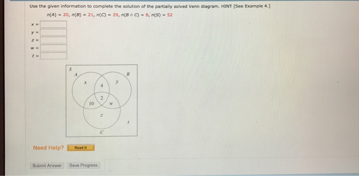 Solved Use the given information to complete the solution of | Chegg.com